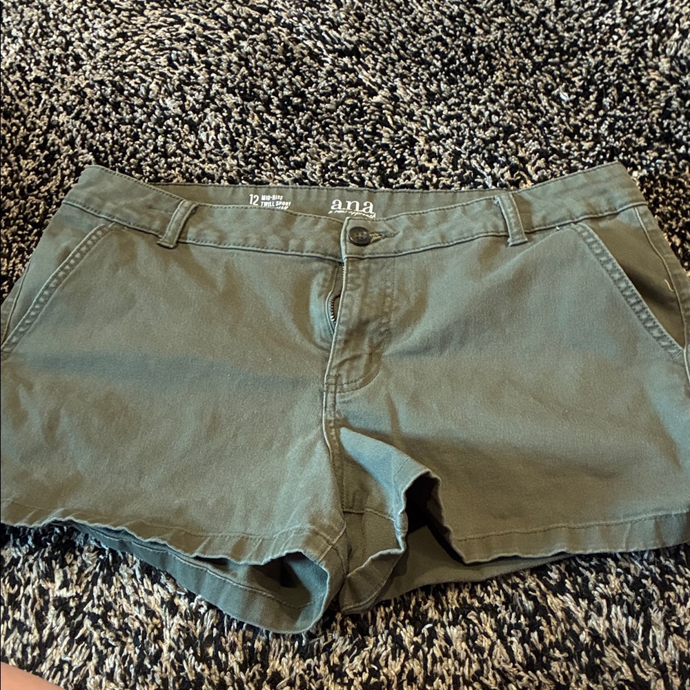 a.n.a Olive Green Women's Shorts